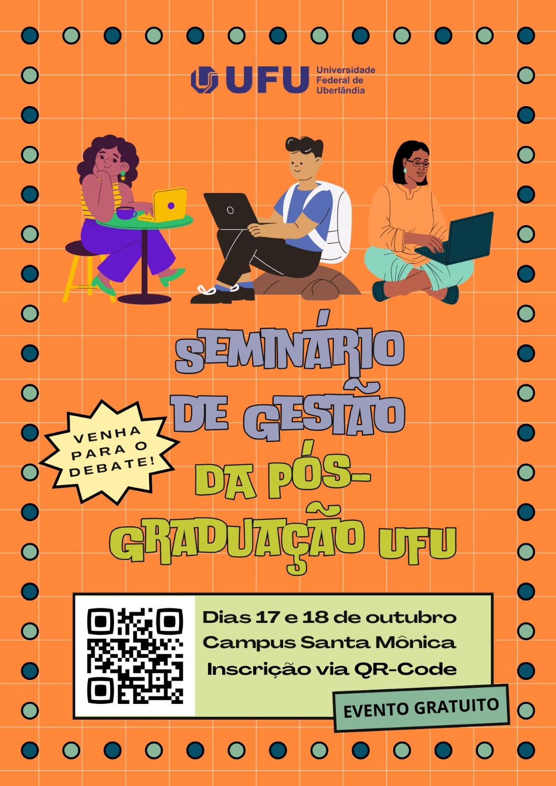 Banner do Seminário de Gestão da Pós-Graduação da UFU
